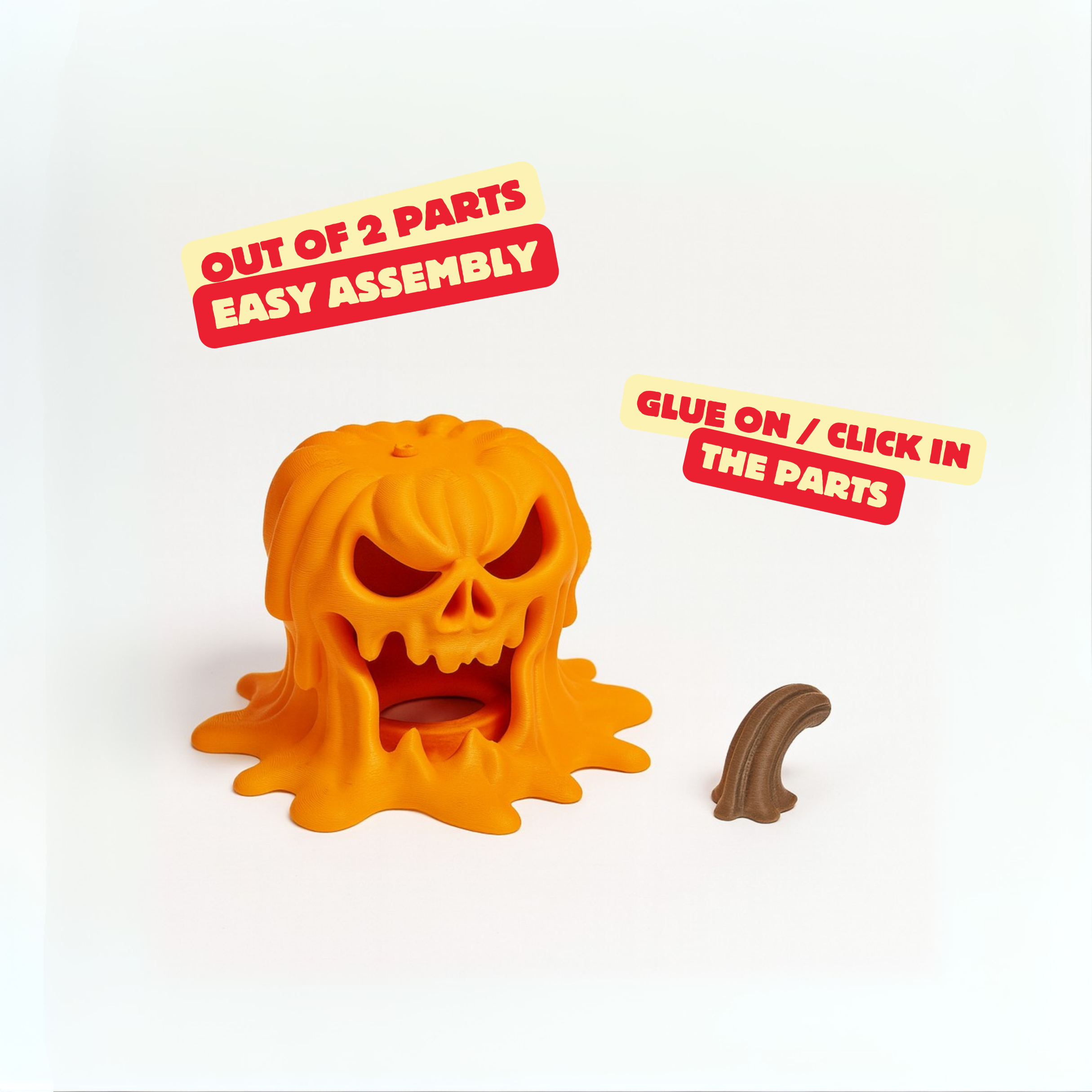 ANGRY MELTING PUMPKIN (TEALIGHT VERSION) / HALLOWEEN / HALLOWEEN DECOR / HOMEDECOR — miniatura 2