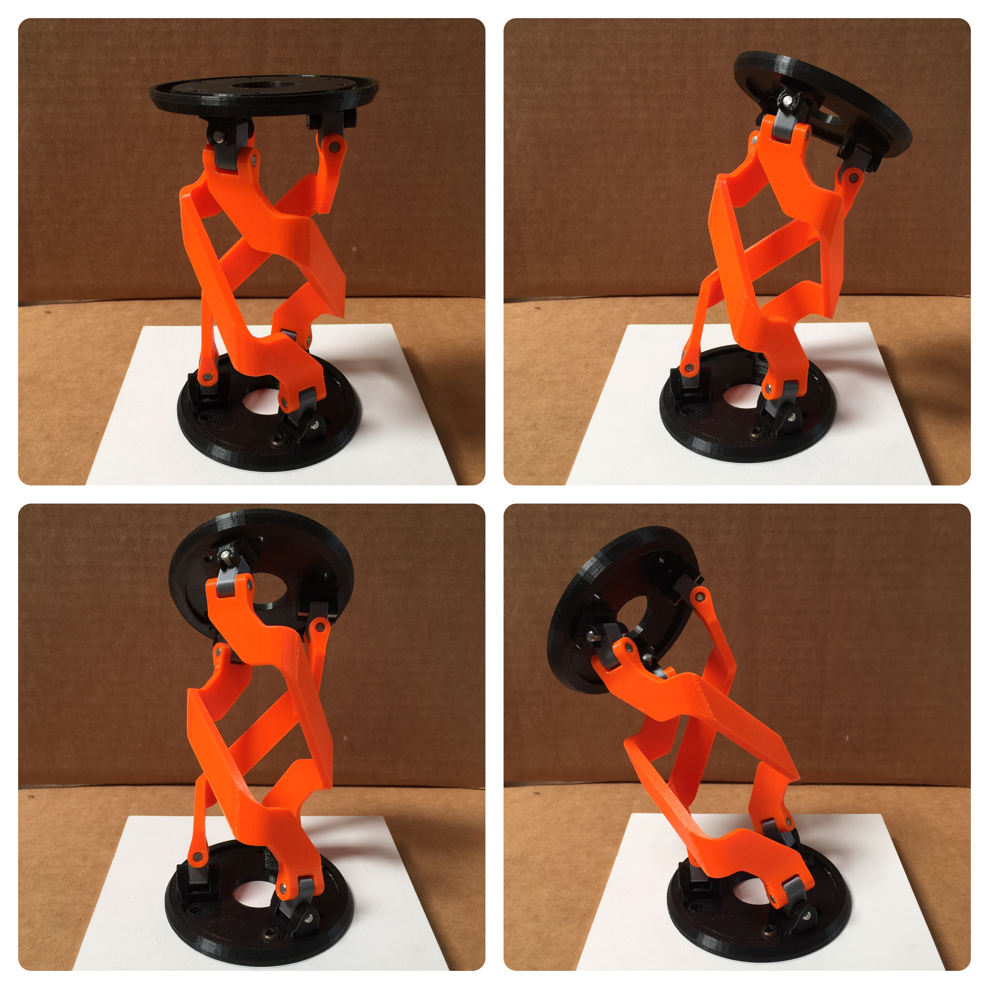 2-DOF 3-link robot wrist study model