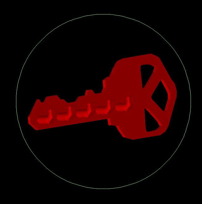 Miniatura 3 do modelo 3D Key holder key + CAD