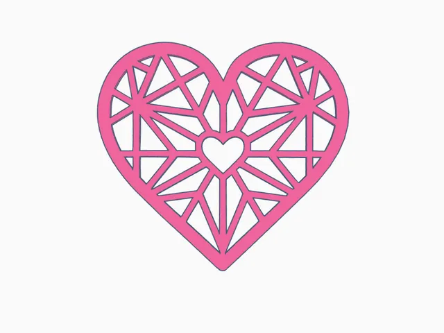 Heart model for home decoration