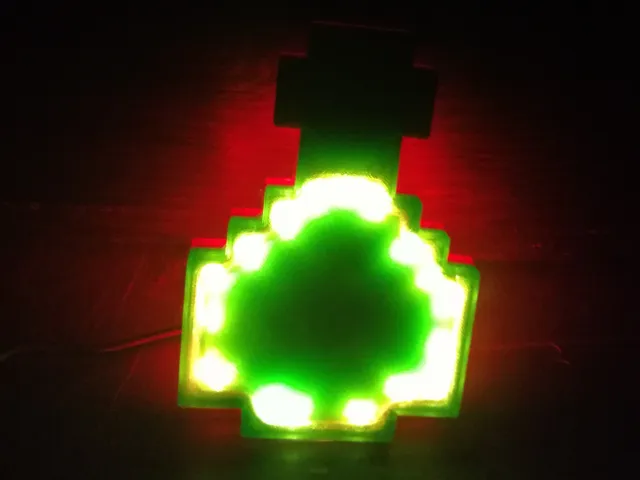 Minecraft potion LED night lamp
