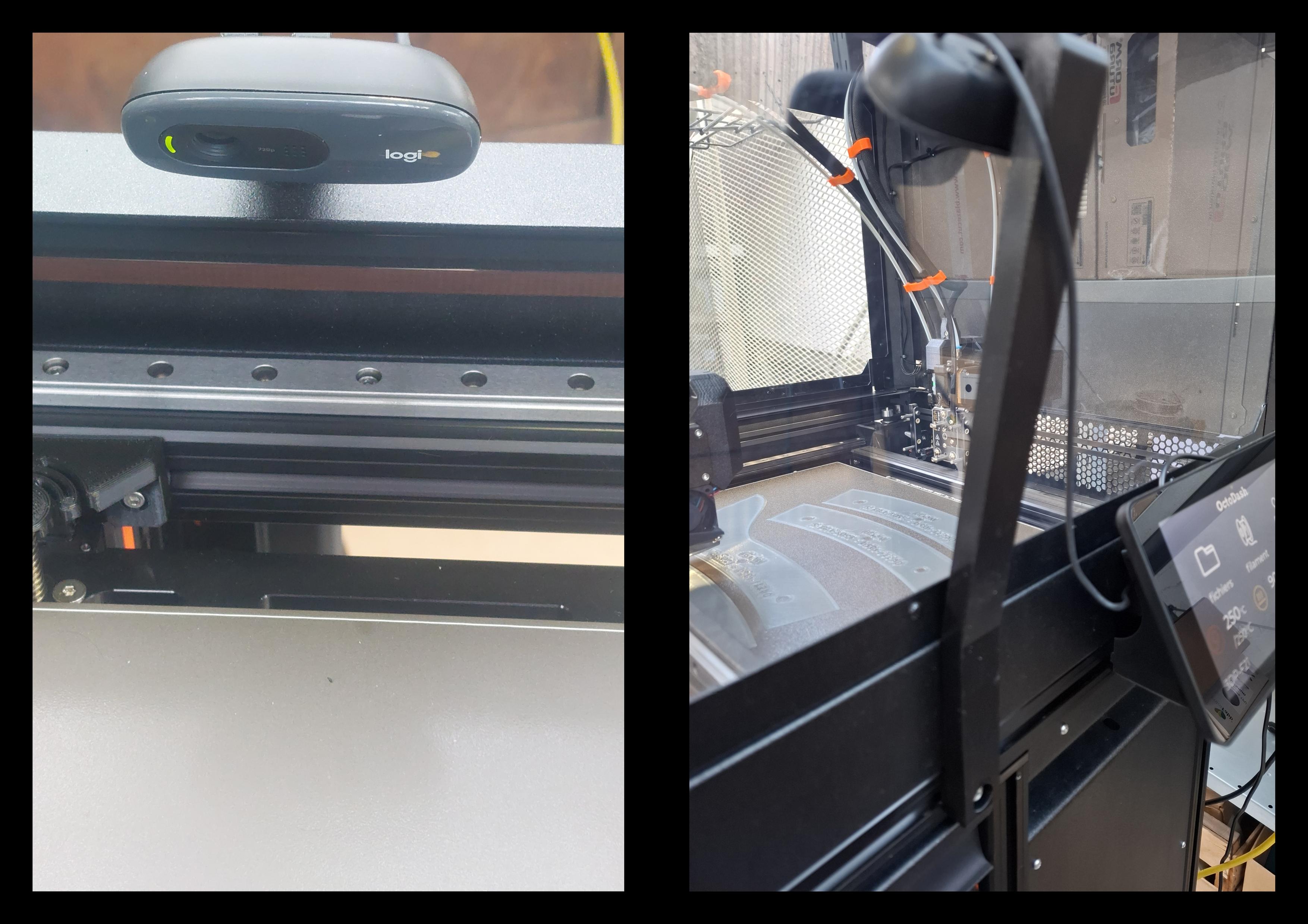 C270 webcam camera mount for Prusa XL (with and without enclosure models).