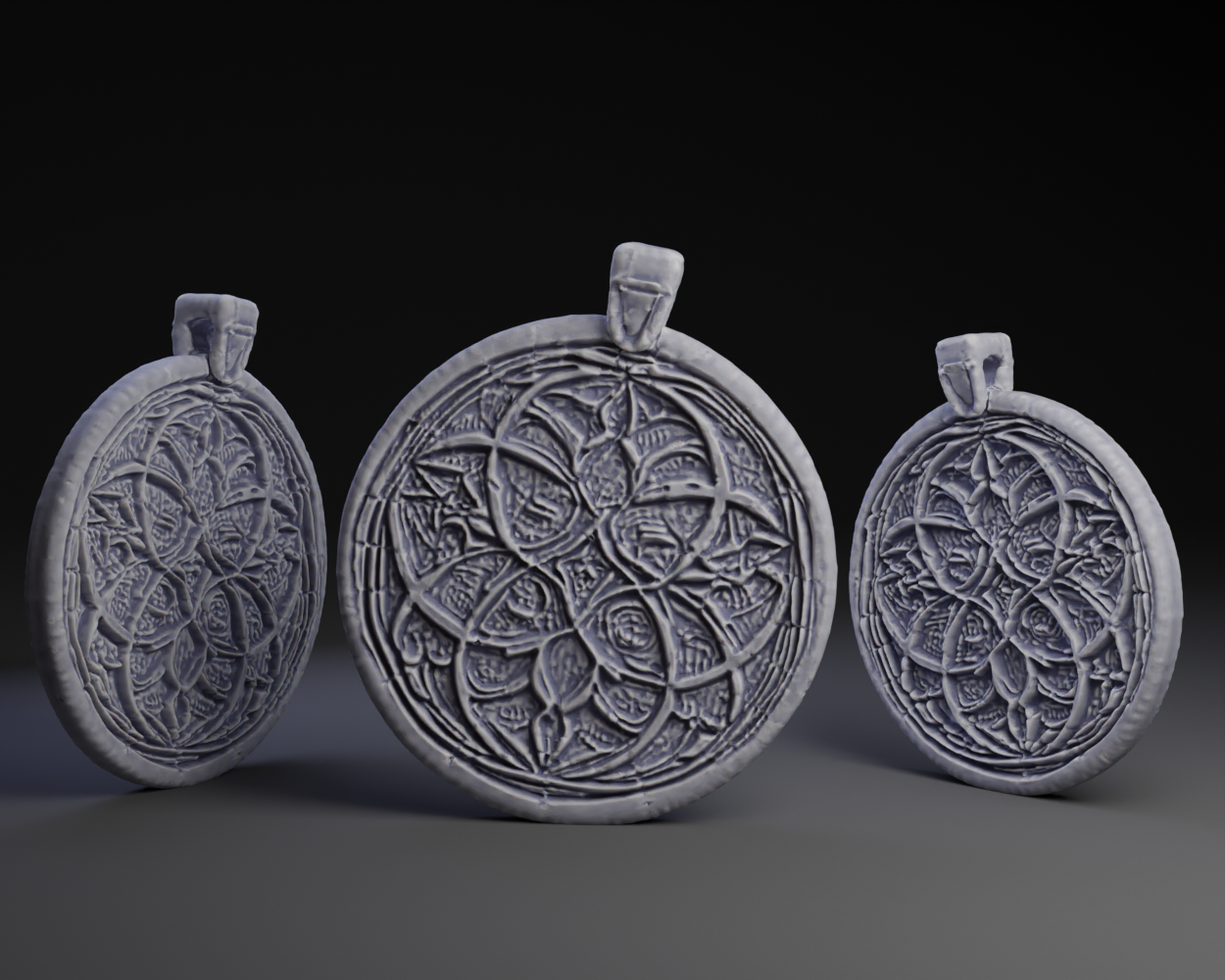 Gothic Tracery Pendent.