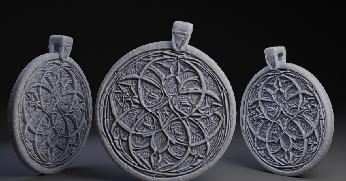 Gothic Tracery Pendent. by Peter Farell | Download free STL model ...