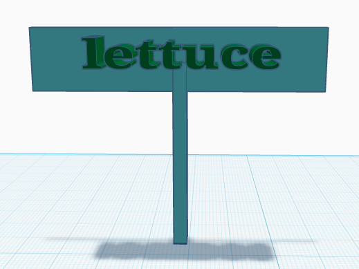 Lettuce garden sign