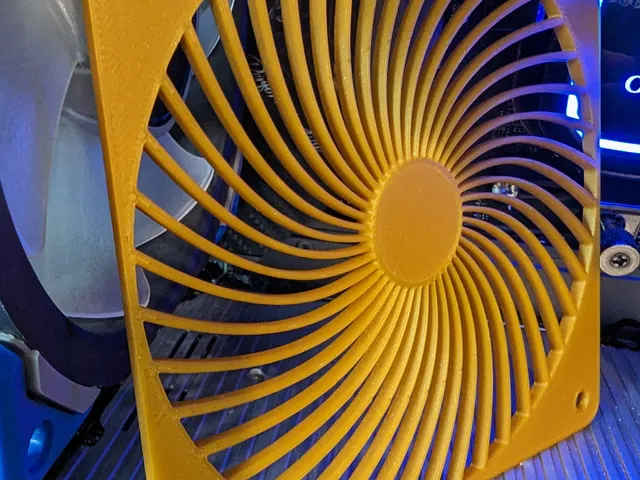 Laminar Flow Plate for a 120mm PC fan (Low Profile)