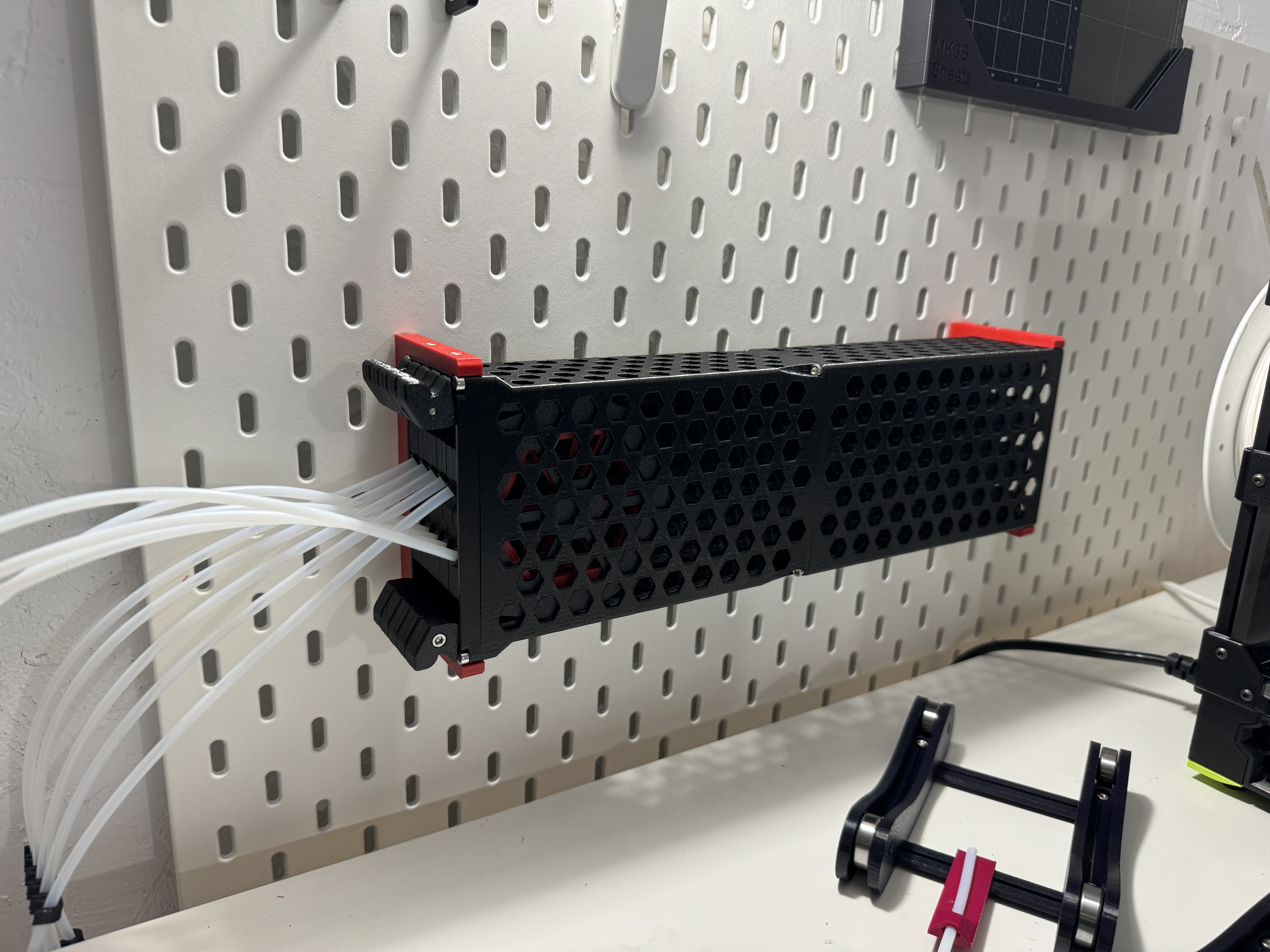 Mount for MMU3 Cassette Compatible Buffer on IKEA Skadis