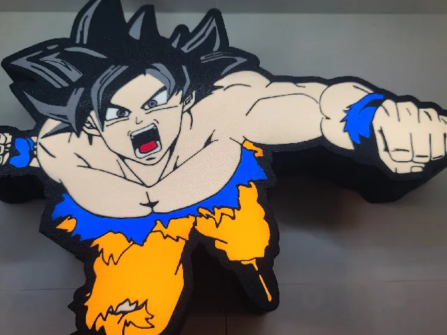 Goku Punching Lightbox