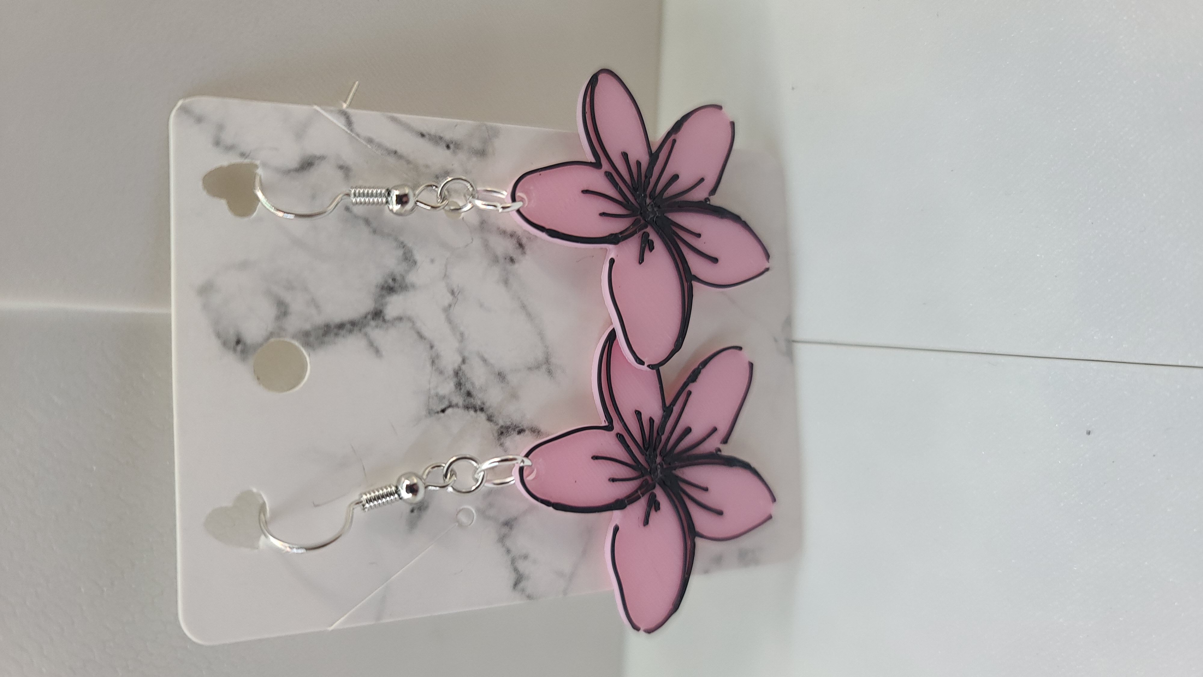 Miniatura 2 do modelo 3D Flower Earrings
