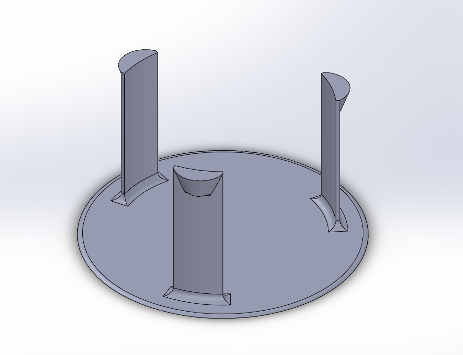 End cover / blind / filler-plug 120mm for wall-breakthroughs