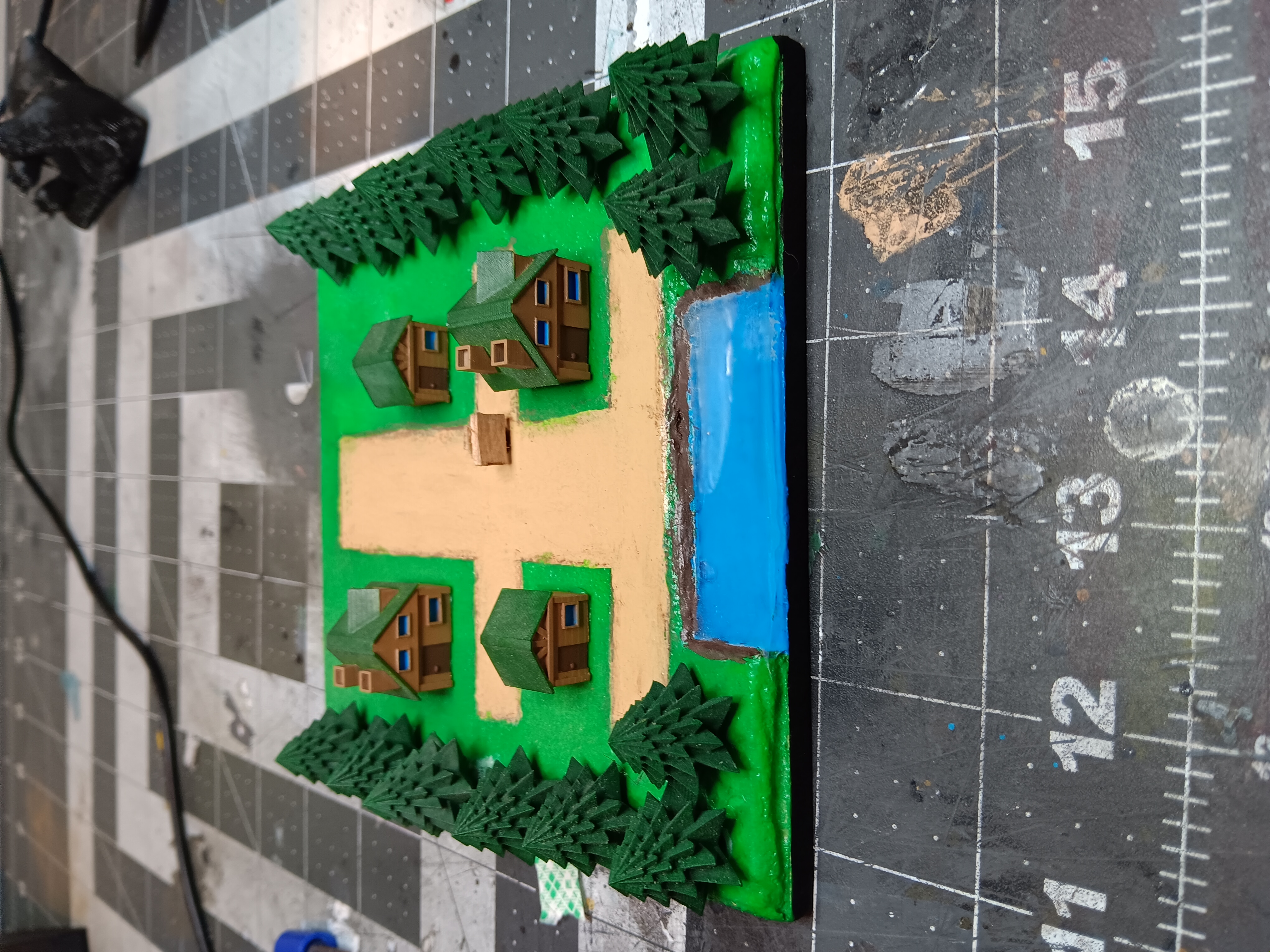 Pokemon Twinleaf Town Diorama Pieces