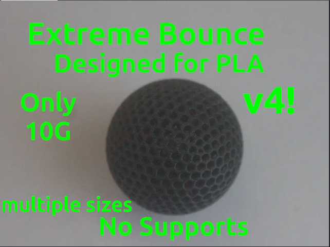 The Ultimate High Preformance Airless ball (No Supports!) 3D model thumbnail