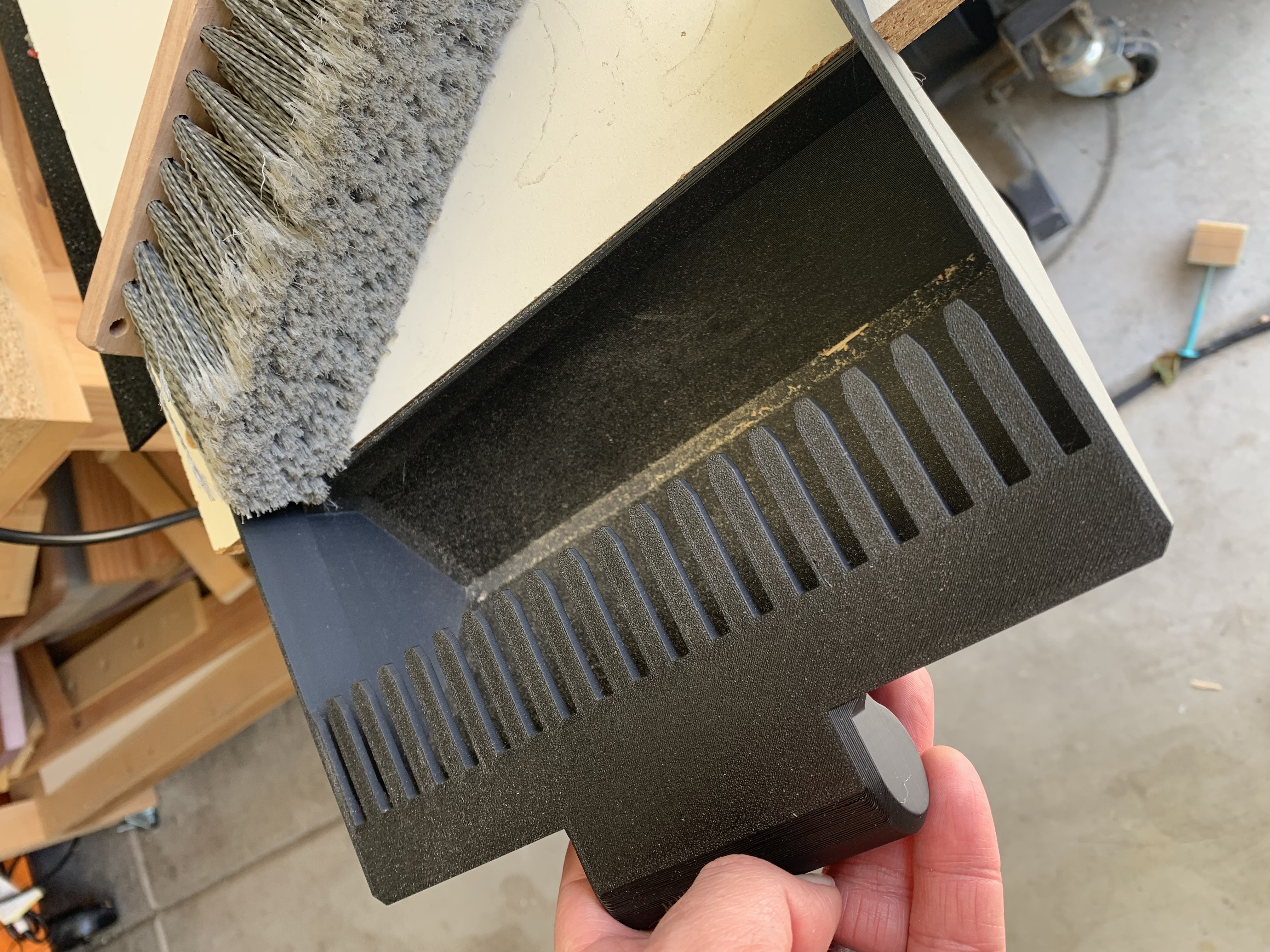 Benchtop Dust Pan With Brush Cleaner