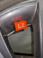 car wheel label