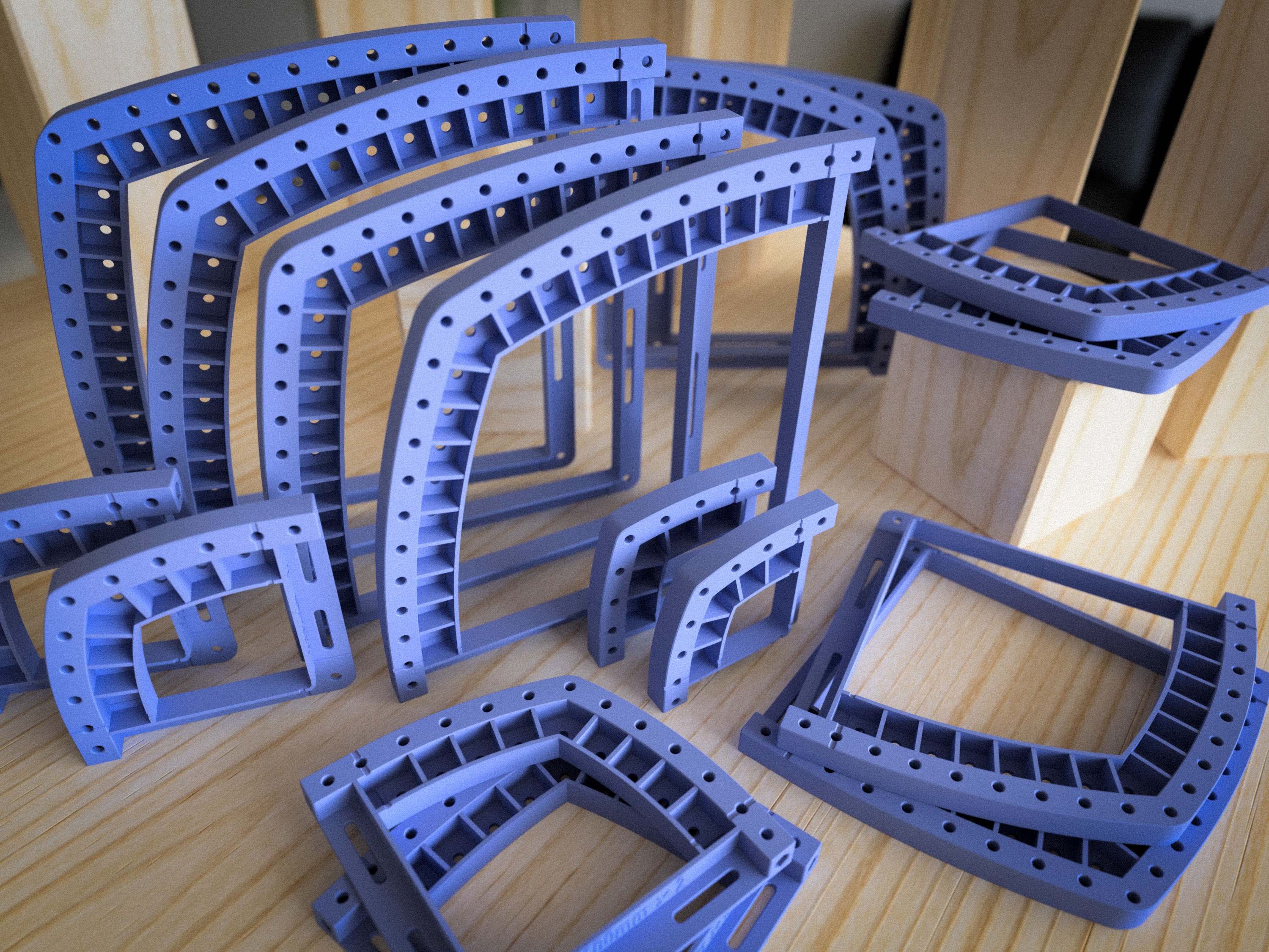 "Leaf" Shaped Corner Templates in Various Sizes