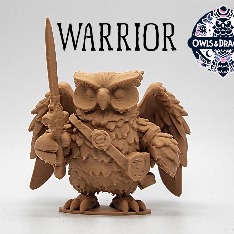 The Warrior - Owls & Dragons by Triple G Workshop | Download free