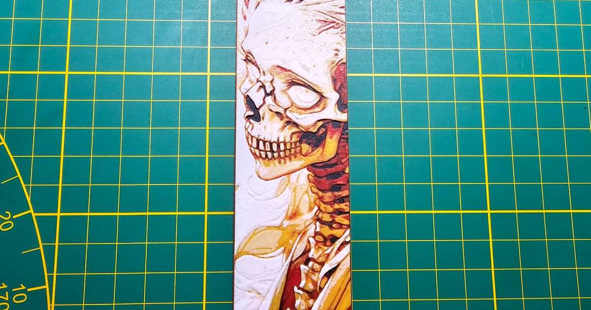 Skull girl bookmark HueForge by Iakko3DArt | Download free STL model ...