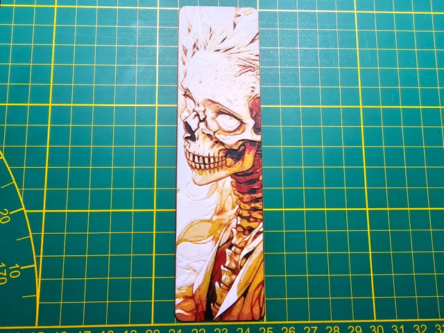 Skull girl bookmark HueForge