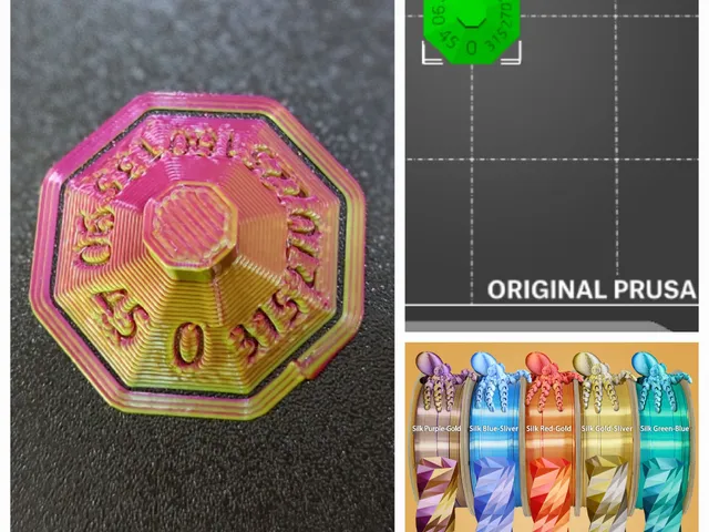 dual color filament rotation calibration tool