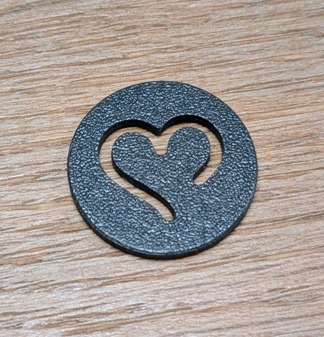 Heart shopping coin (1€ size)
