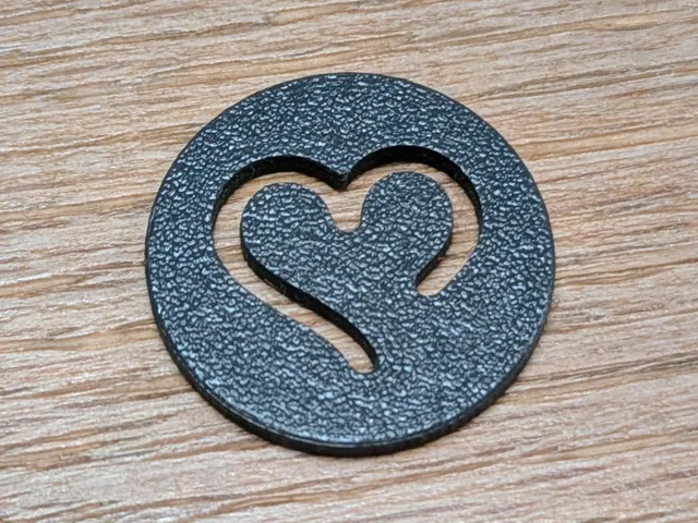 Heart shopping coin (1€ size)