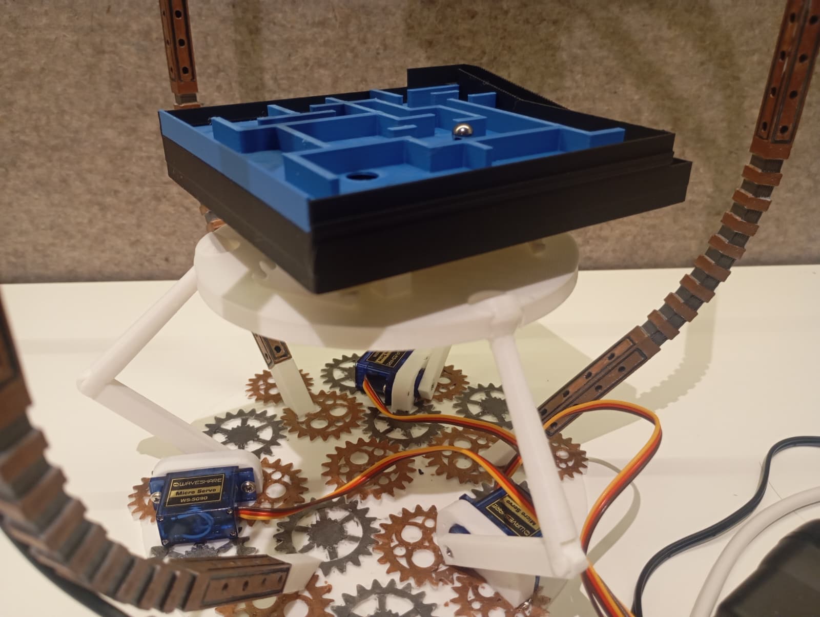 Simple 3DOF Stewart Platform