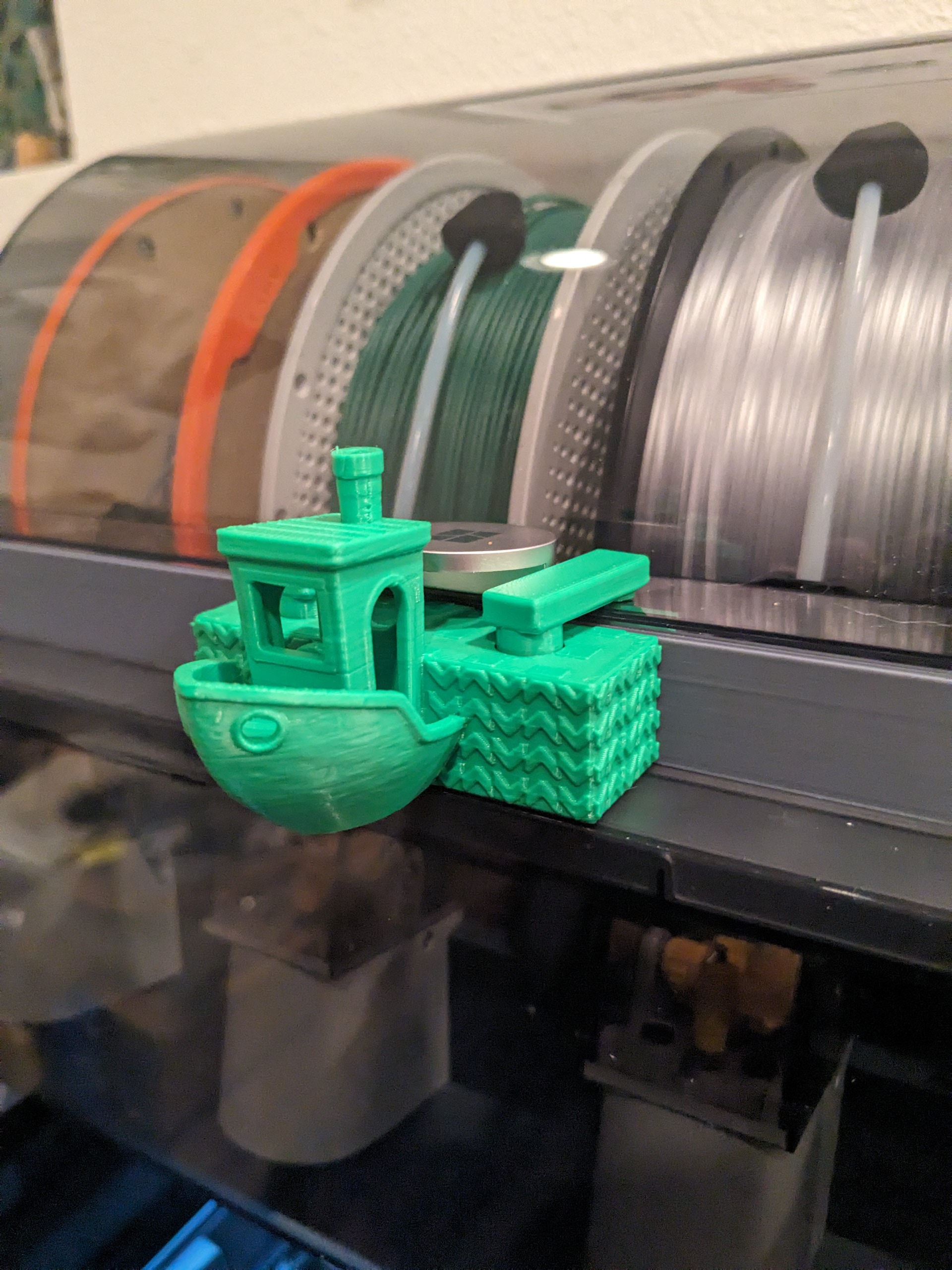 AMS Lid Lifter with Lock - Benchy Flair 3D model thumbnail
