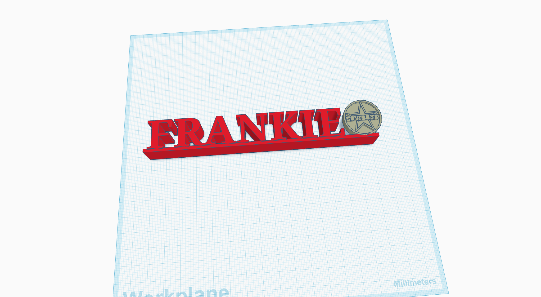 Frankie Name Plate