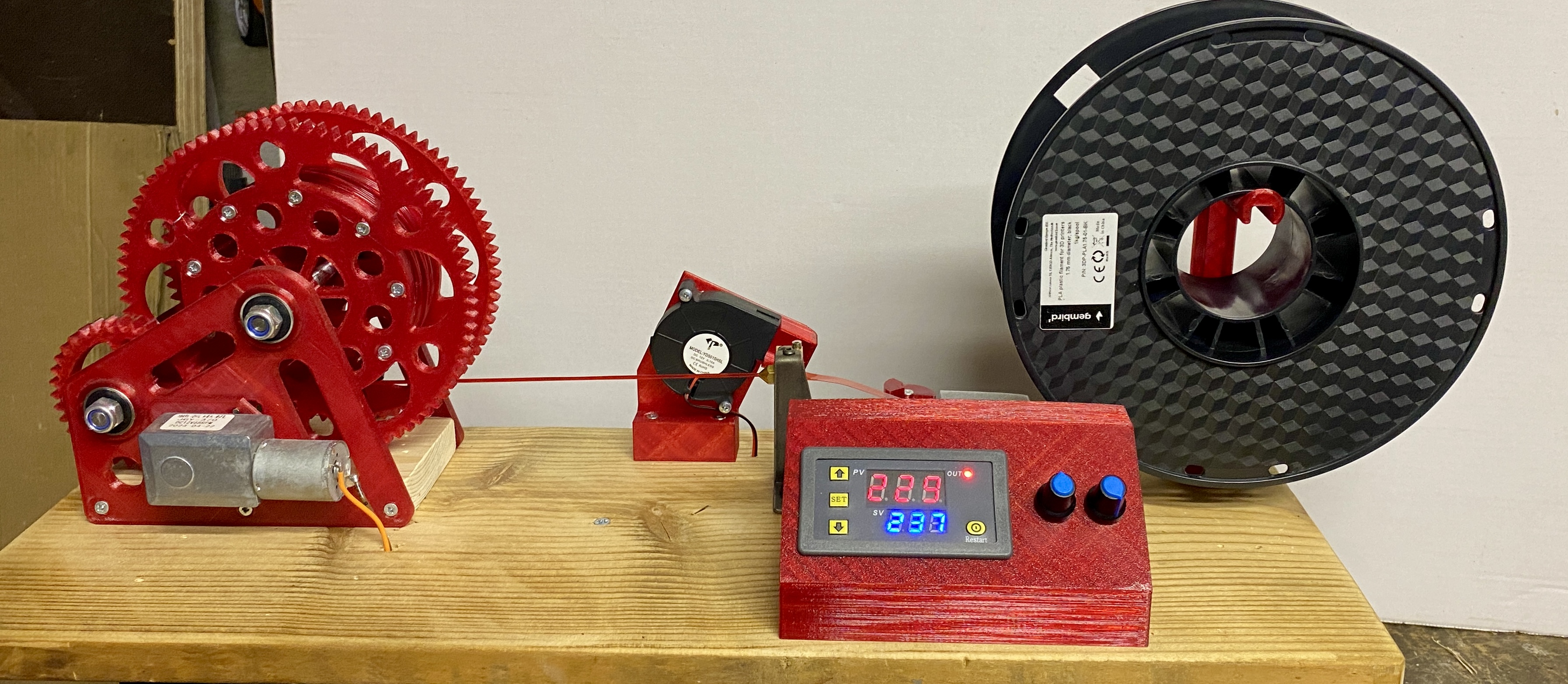 Fast and Low cost PET Filament Machine