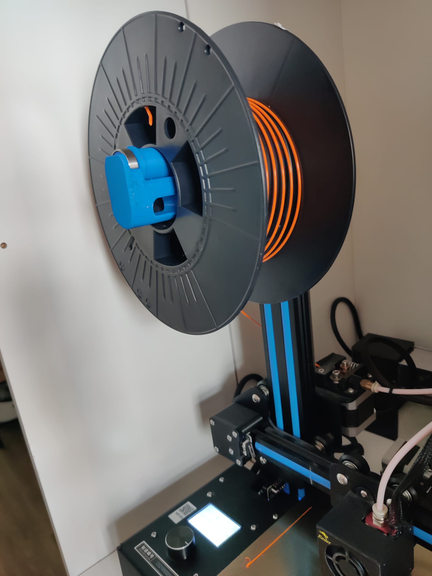 Ender 2 handle spoolholder on the front by cyaira download free stl