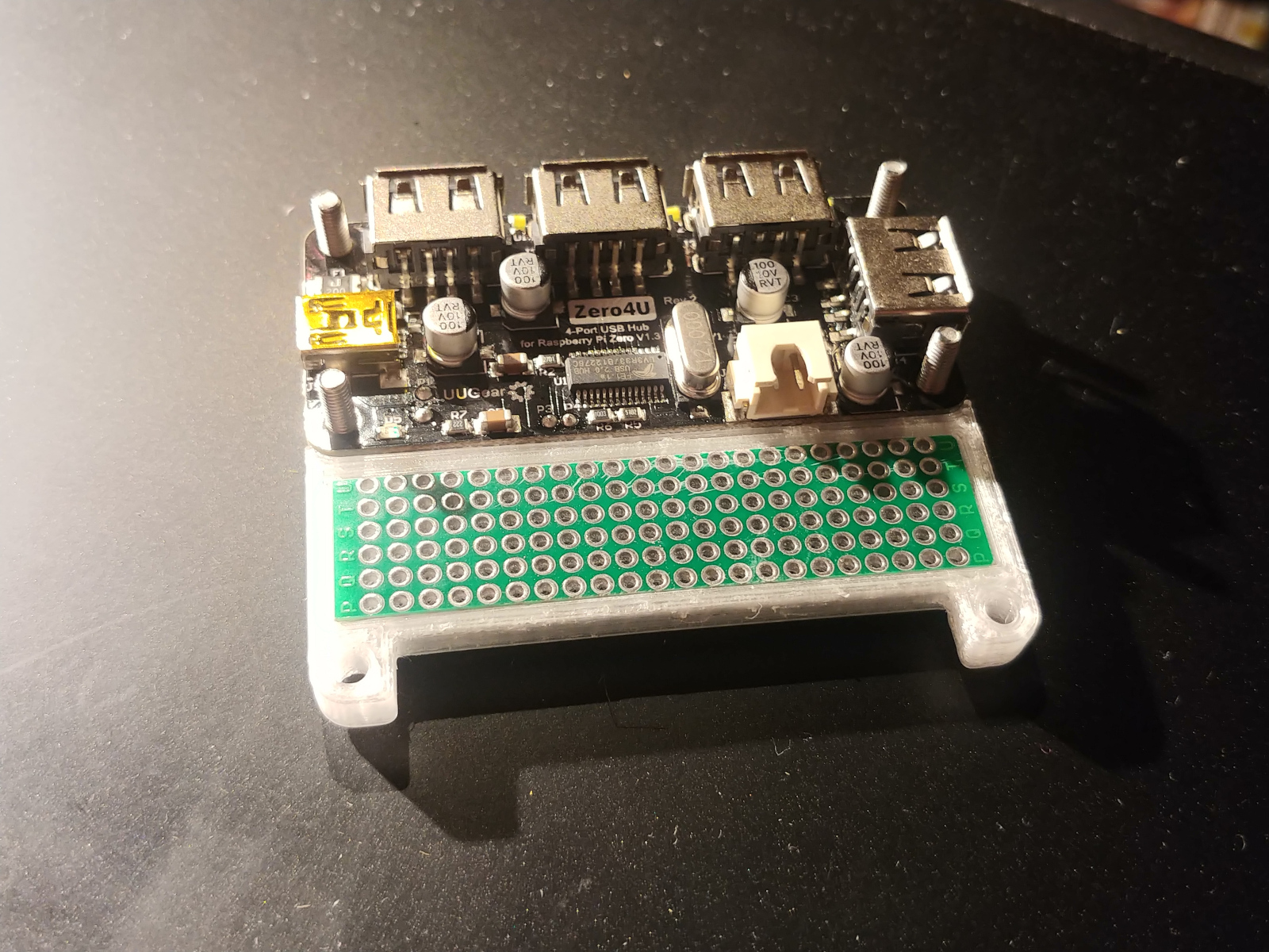 RPi3A hat supporting frame