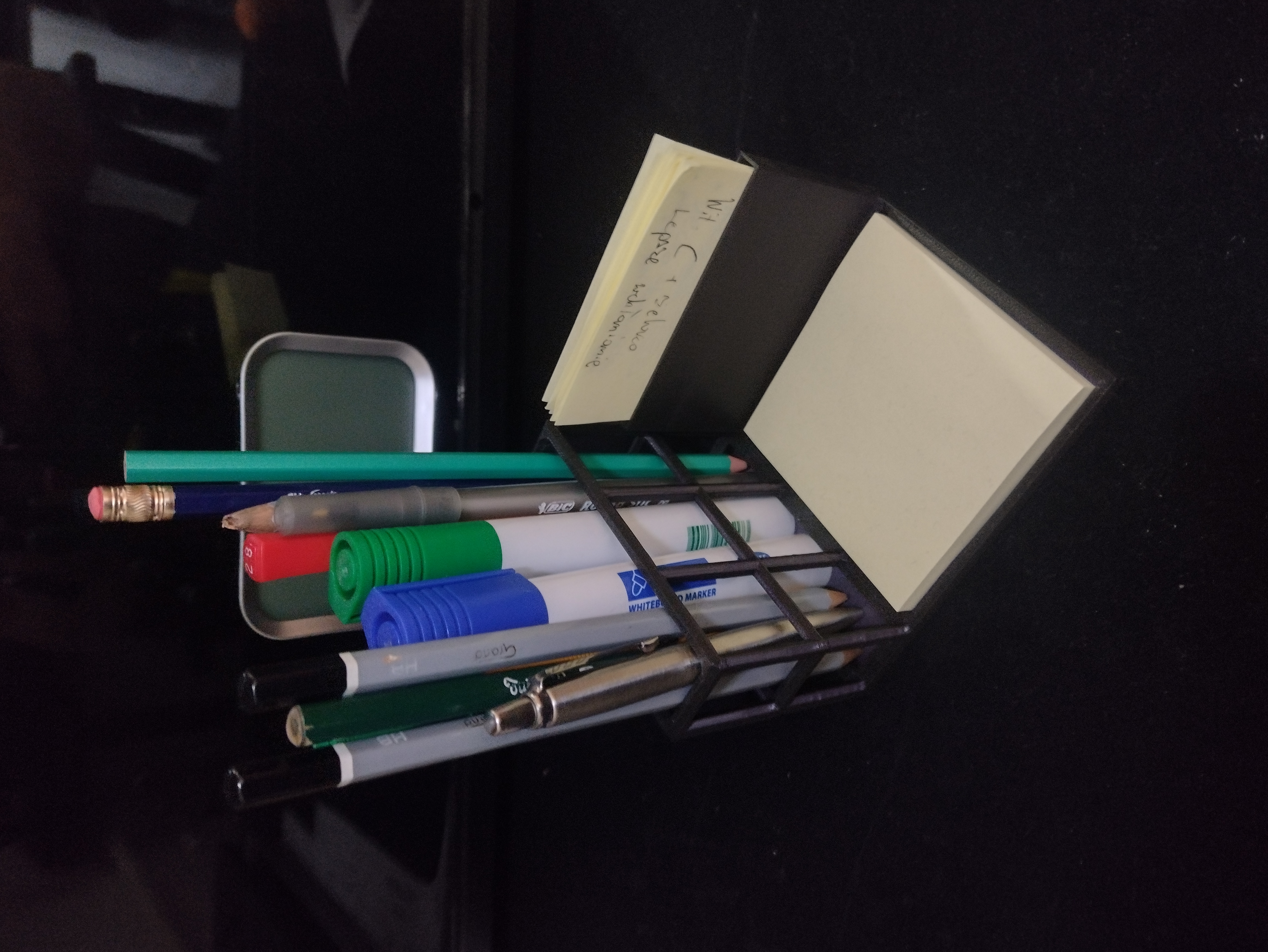 Small Hexagonal Desktop Organizer for sticky notes