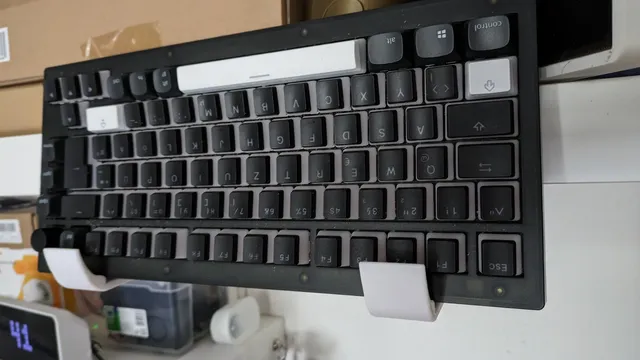 Keyboard holder for IKEA Lack Board