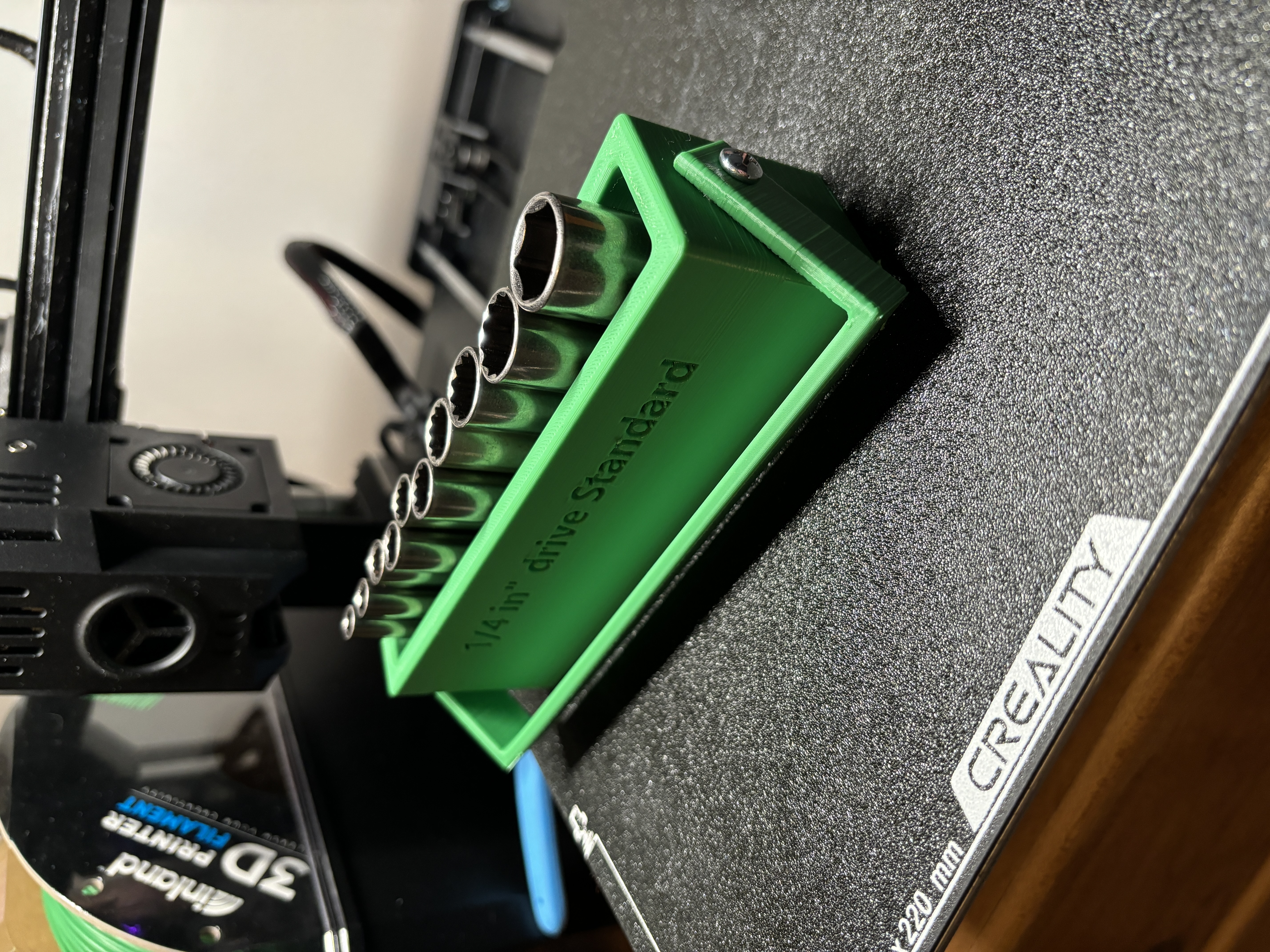 Miniatura 2 do modelo 3D 1/4 IN Drive Socket Caddy