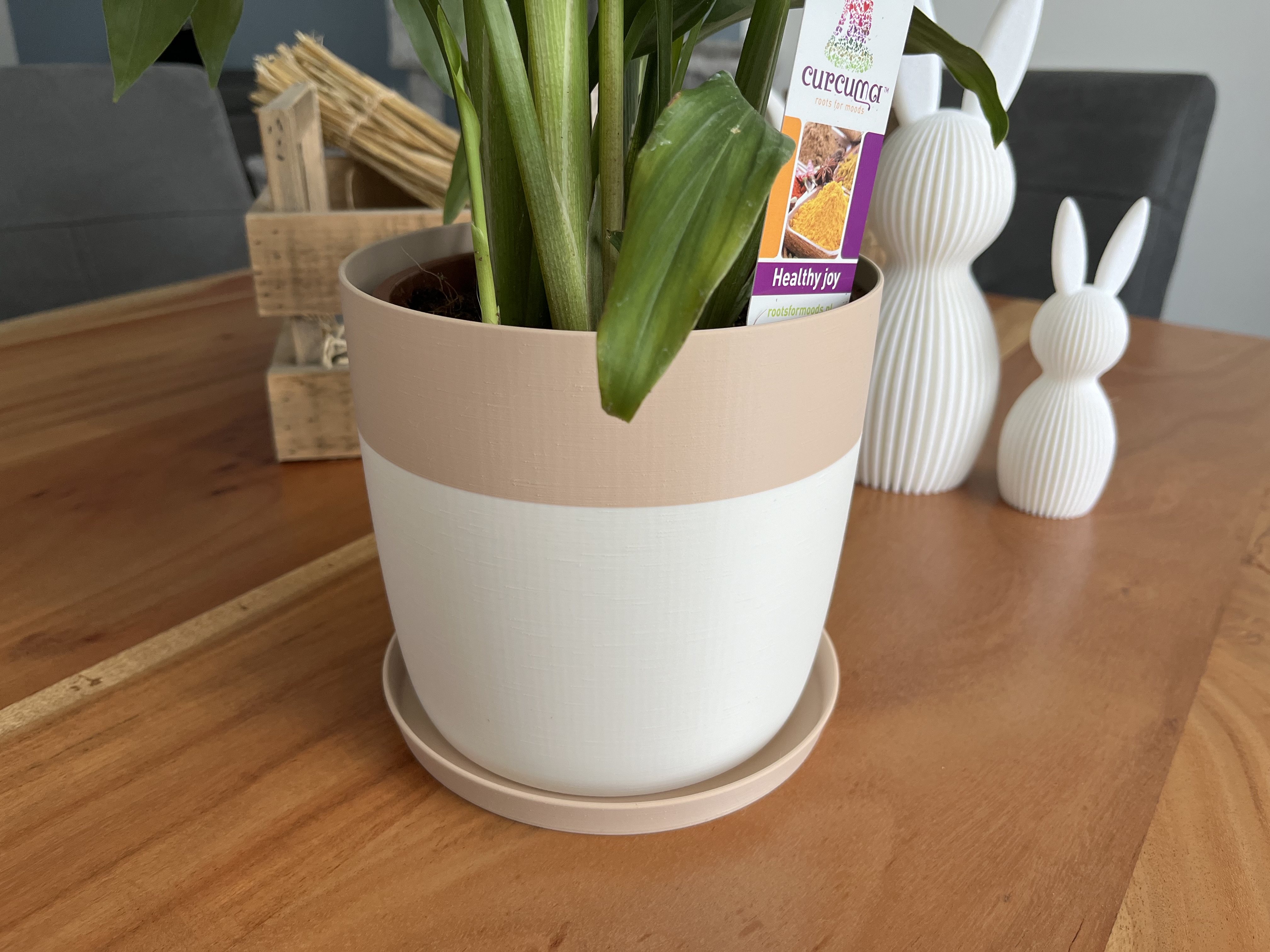 Parametric Two Tone Flower Pot - Single Body and size remix