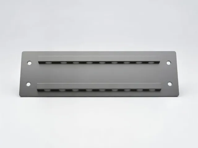 10" rack side panel with velcro cable management