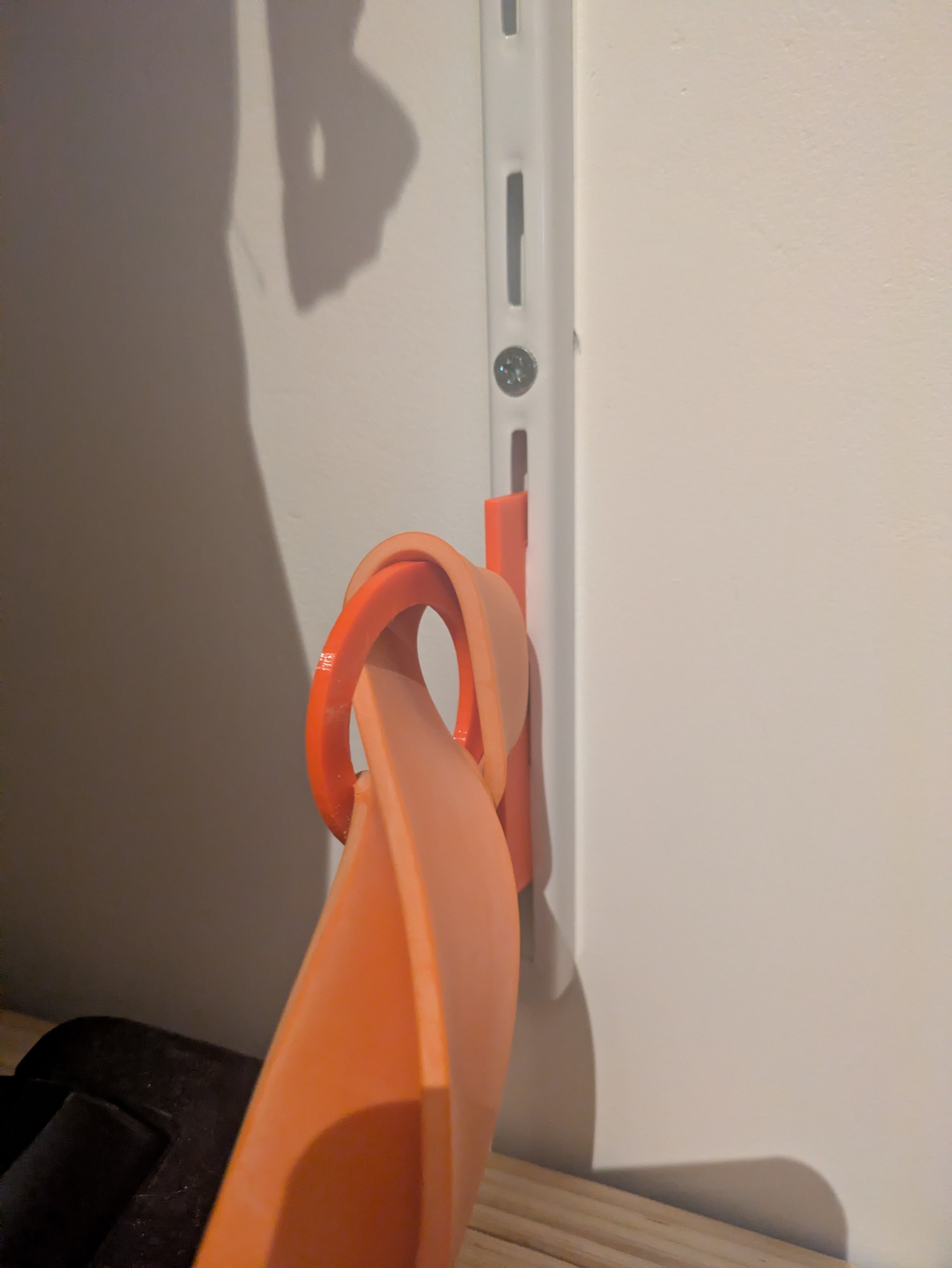 training band ring for P-slot shelving upright