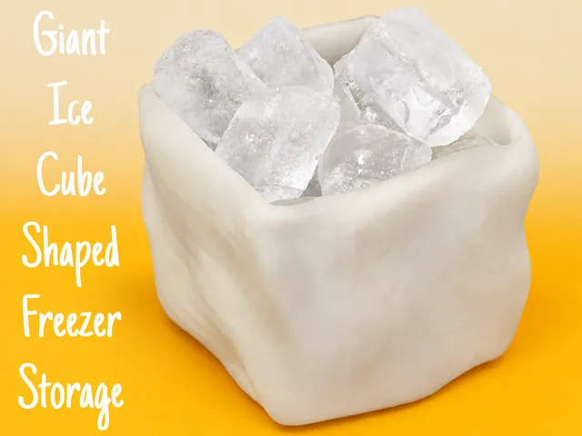 Ice Cube Shaped Freezer Storage Container