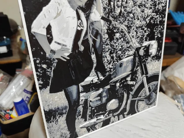 saucy motorbike girl