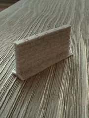 2-Inch Grid Brick Wall with Stable Base