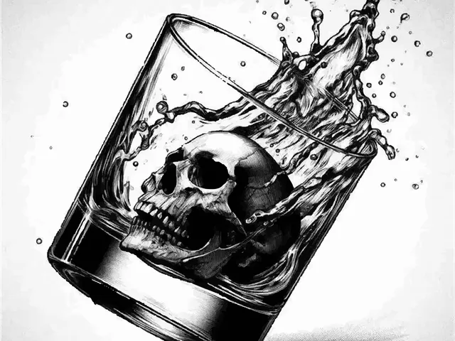 Hueforge Whiskey and Skull
