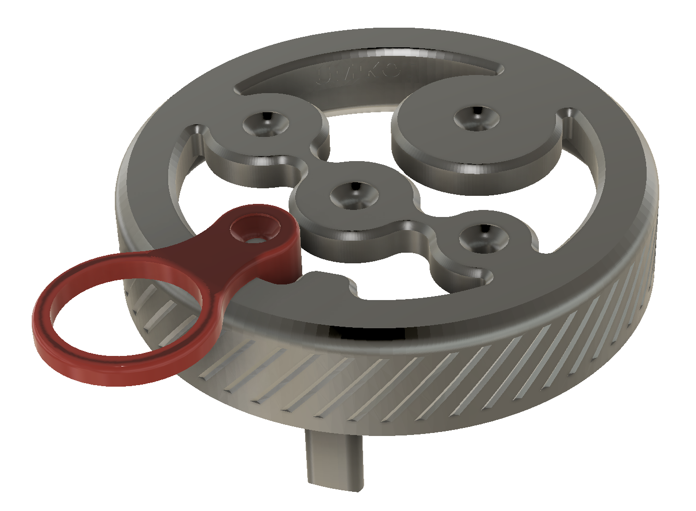 Umikot Ring Handle 3D model thumbnail