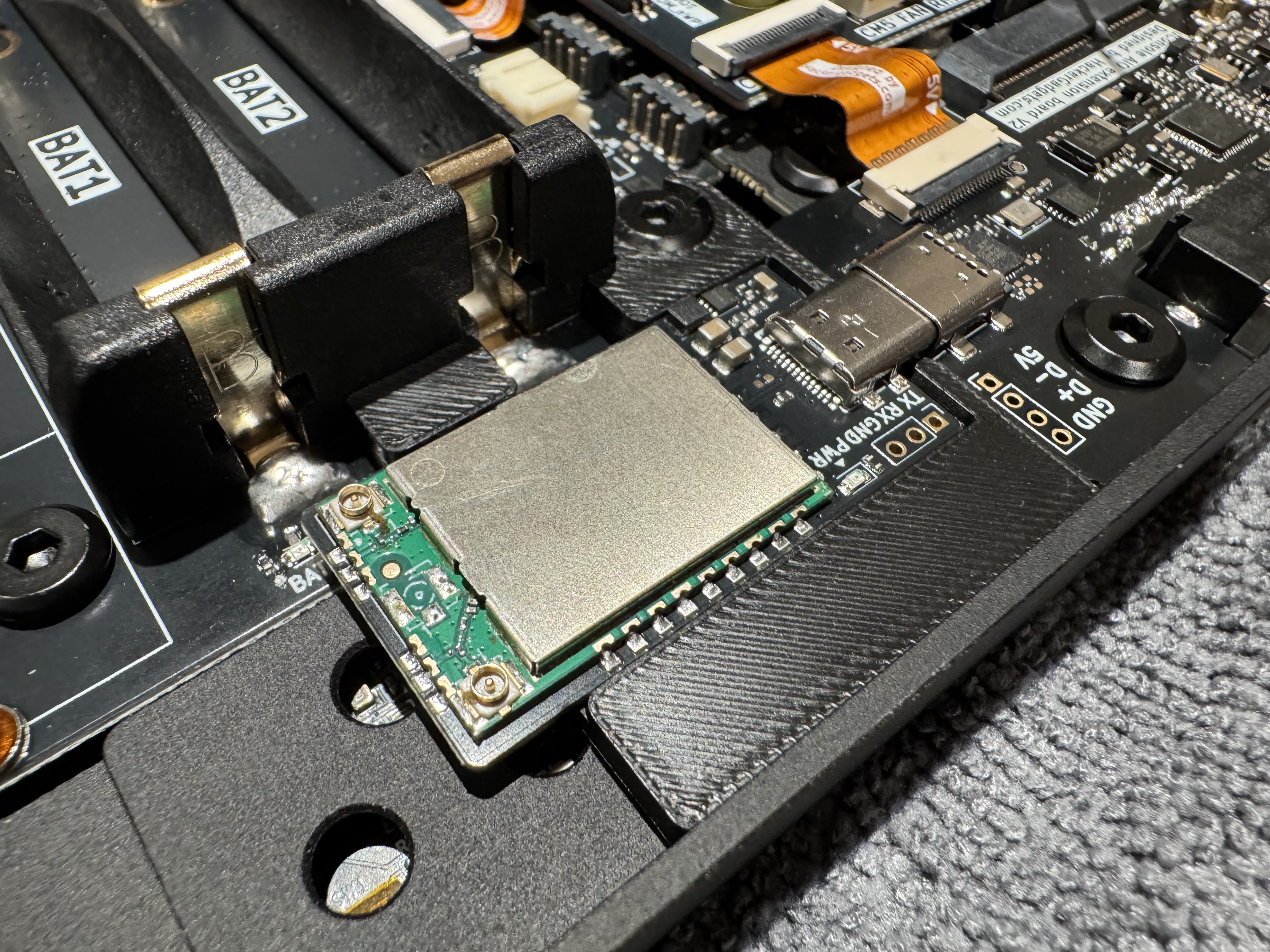 HackerGadgets AC1200 holder for the Clockwork Pi uConsole
