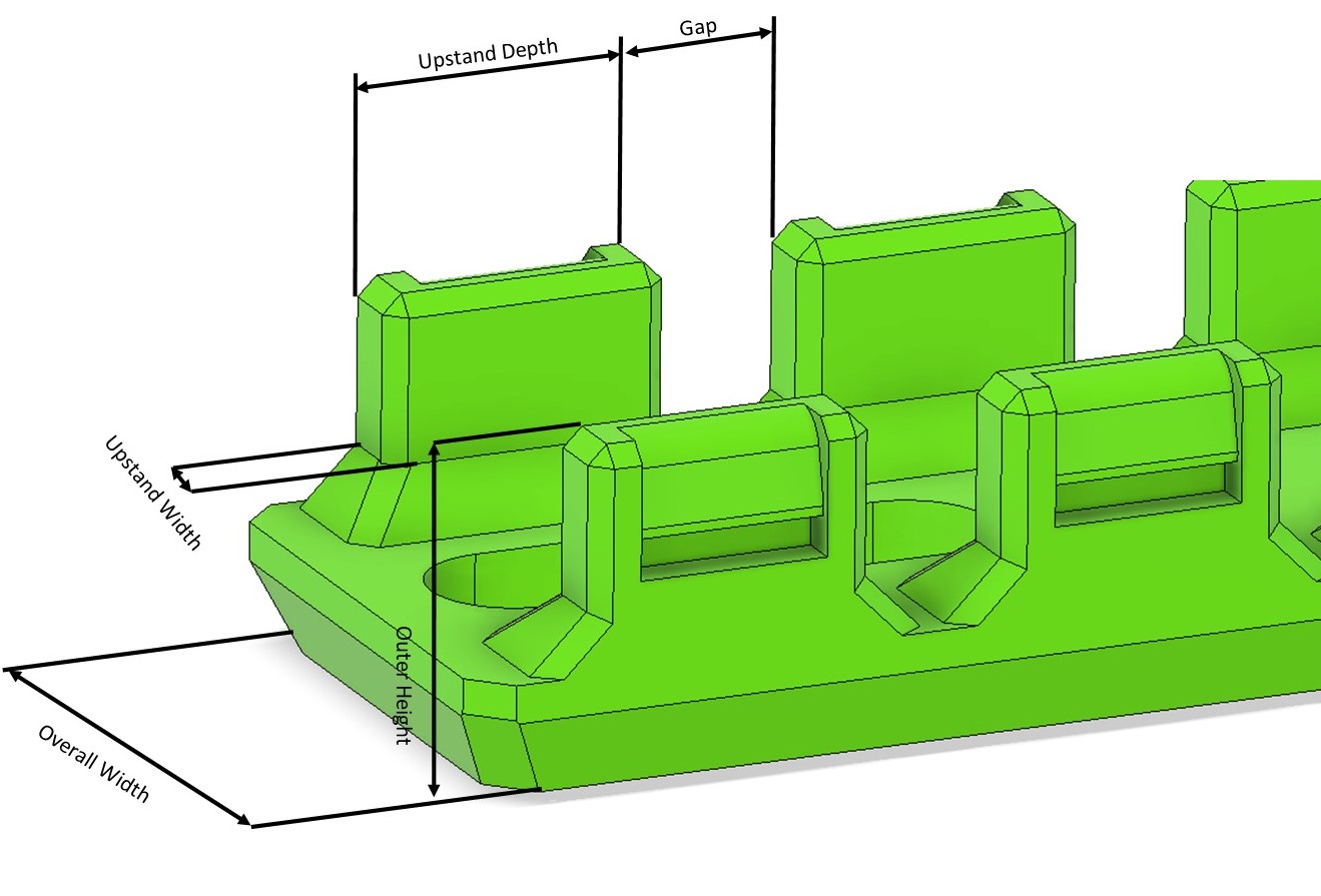 Miniatura 3 do modelo 3D Ratrig Cable Tray Parametric