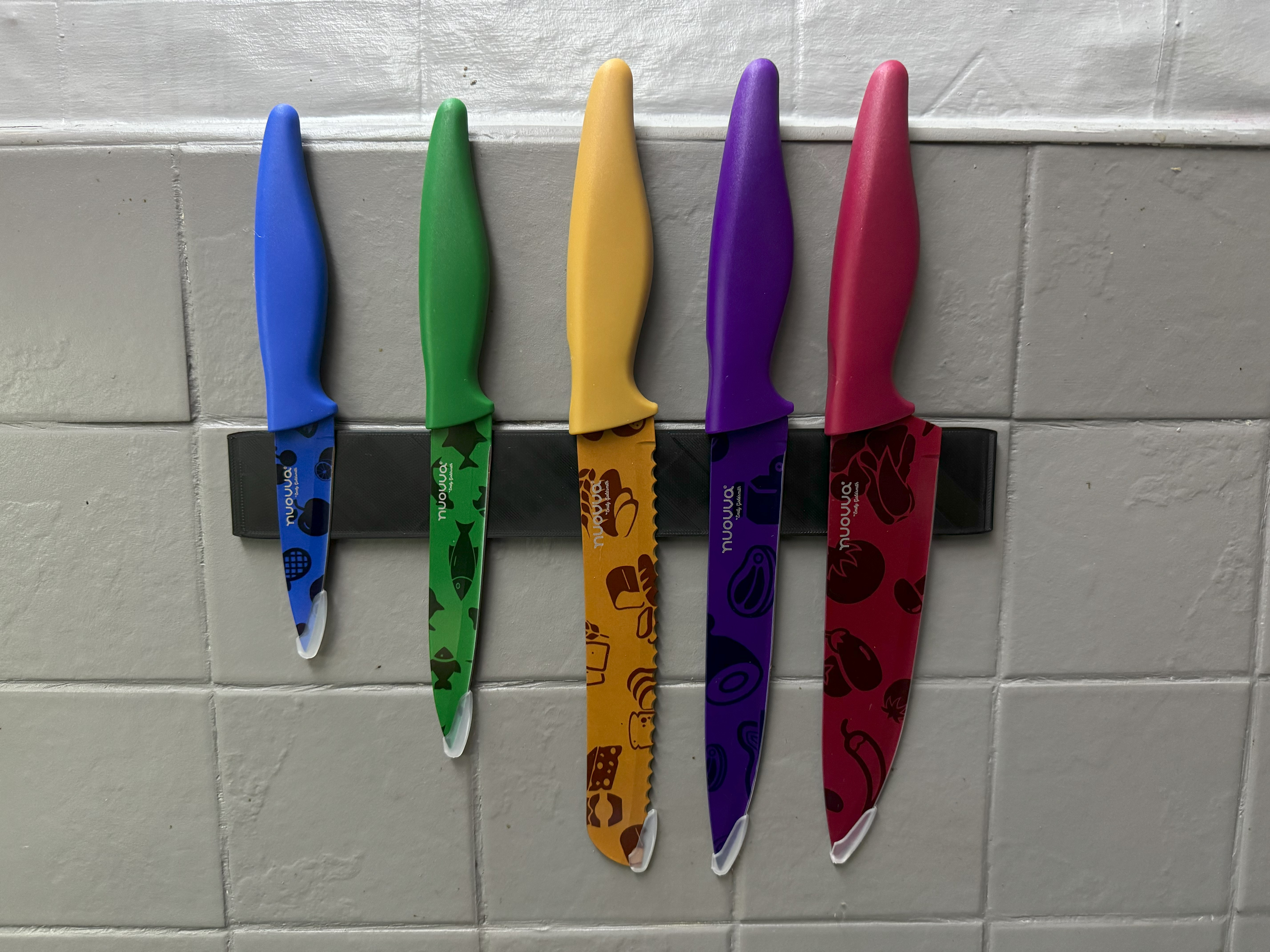 Basic Wall Mount Kitchen Knife Holder 5 set