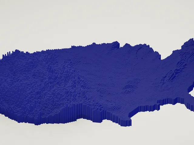 Hexagonal Tiled US elevation map