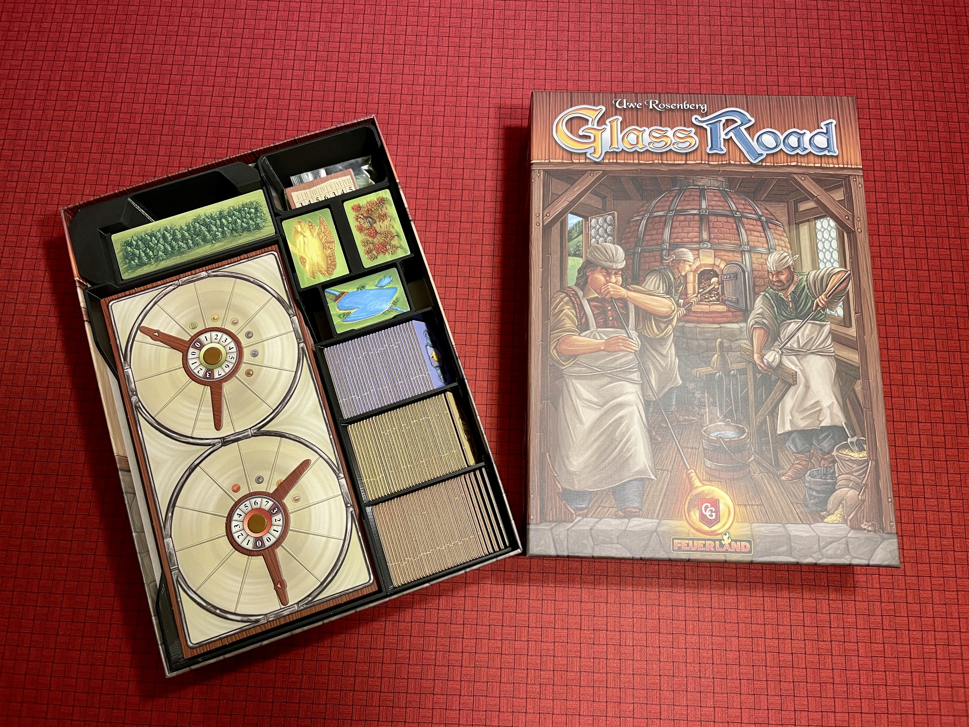 Glass Road Board Game Insert