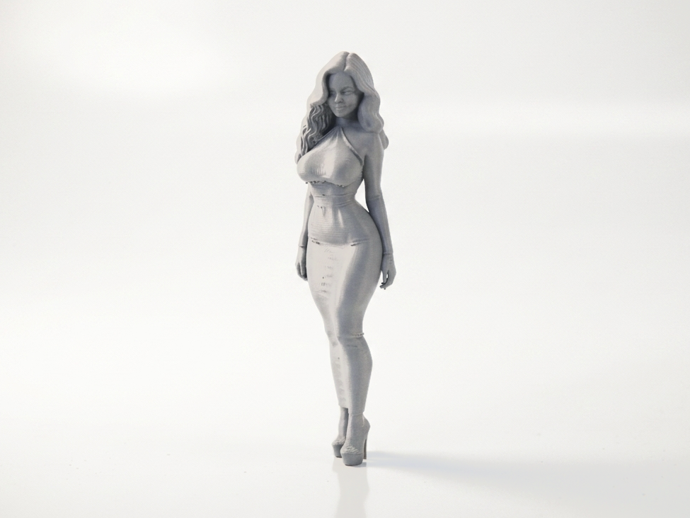 Elegant Woman Figurine Female Figure 3D Printable