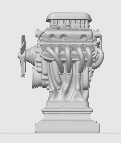 Miniatura 7 do modelo 3D V8 Engine Statue