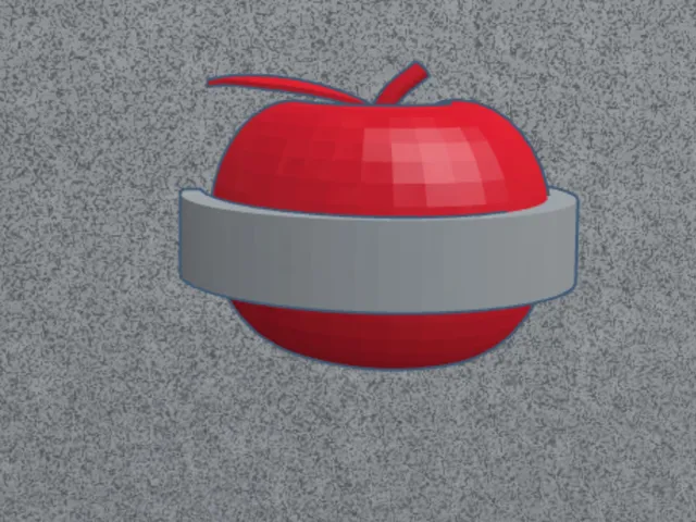 Apple on the wall